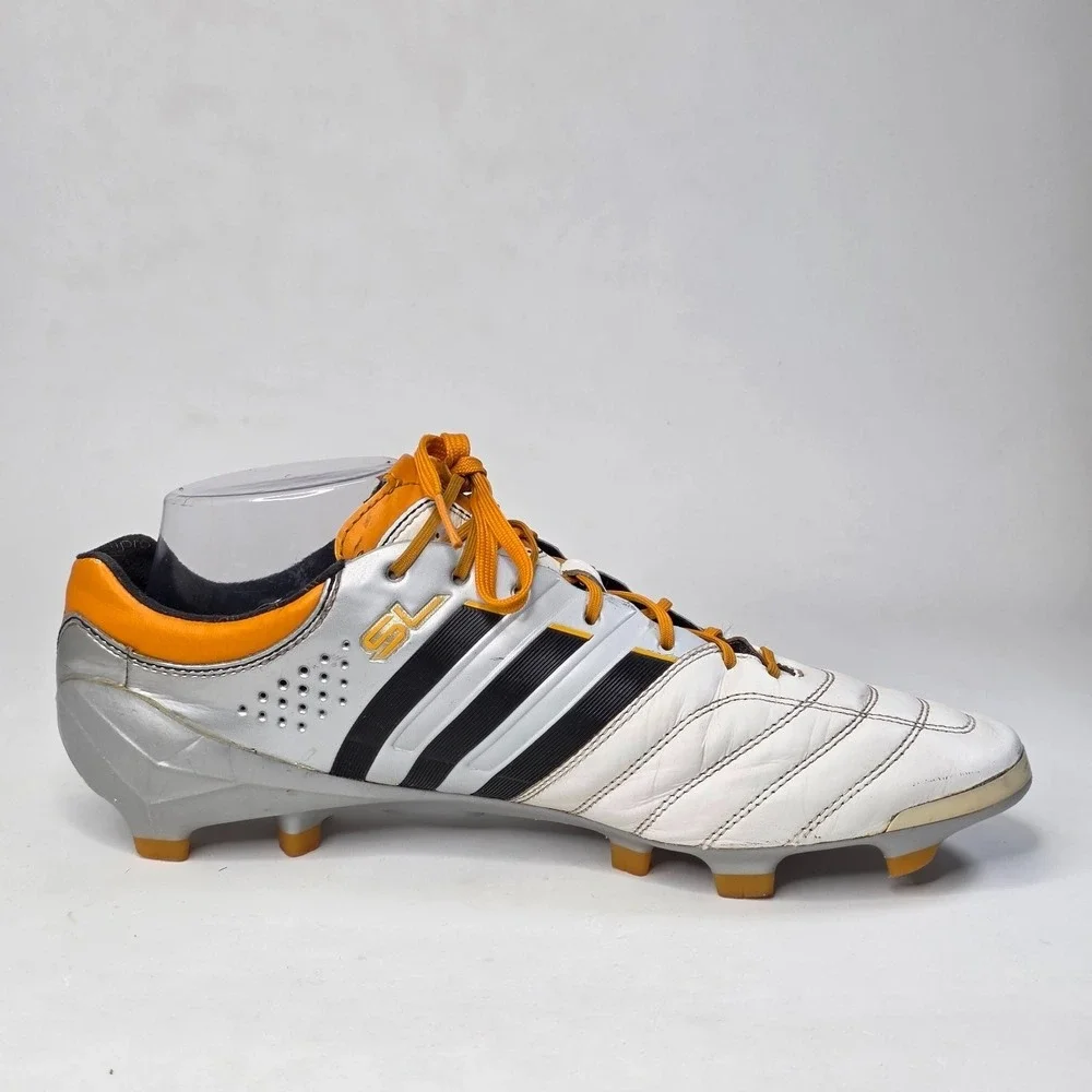 Adidas Adipure 11Pro Sprint Frame Men's Soccer Cleats Size 10.5 White Leather